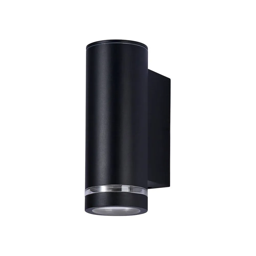Netlighting Fondo Outdoor Wall Down Lamp Black 3000K Warm White IP54