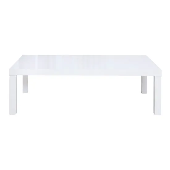 Curio Modern Coffee Table Rectangular In White High Gloss