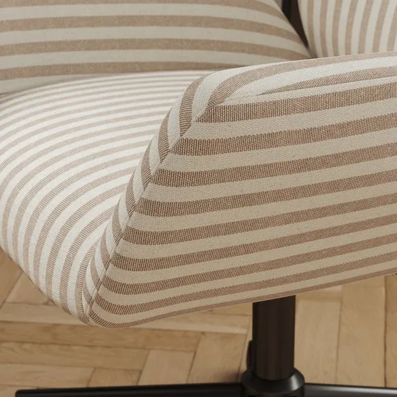 Ginny Linford Stripe Swivel Office Chair 4