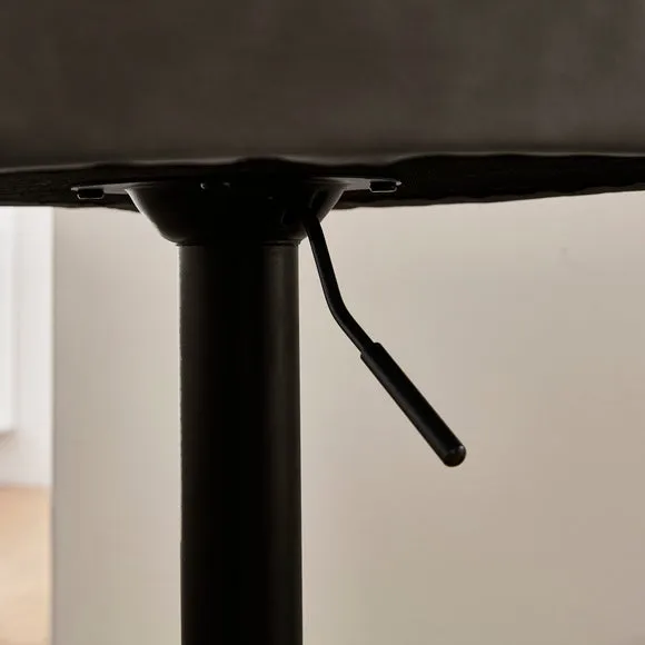 Lowen Adjustable Bar Stool, Faux Leather 4