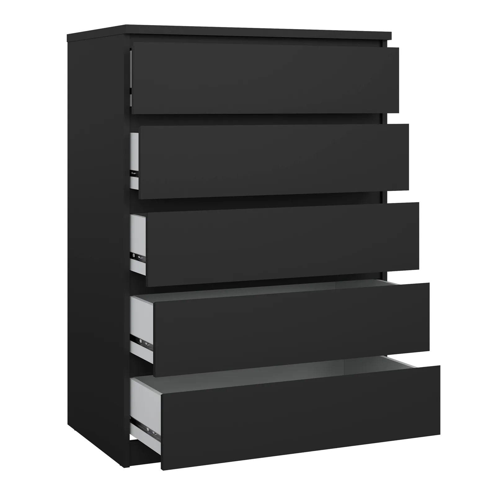Furniture To Go Naia Chest of 5 Drawers in Black 4
