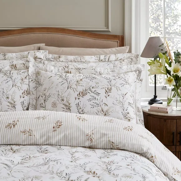 Dorma Hemmingford 100% Cotton Sateen Oxford Pillowcase Pair