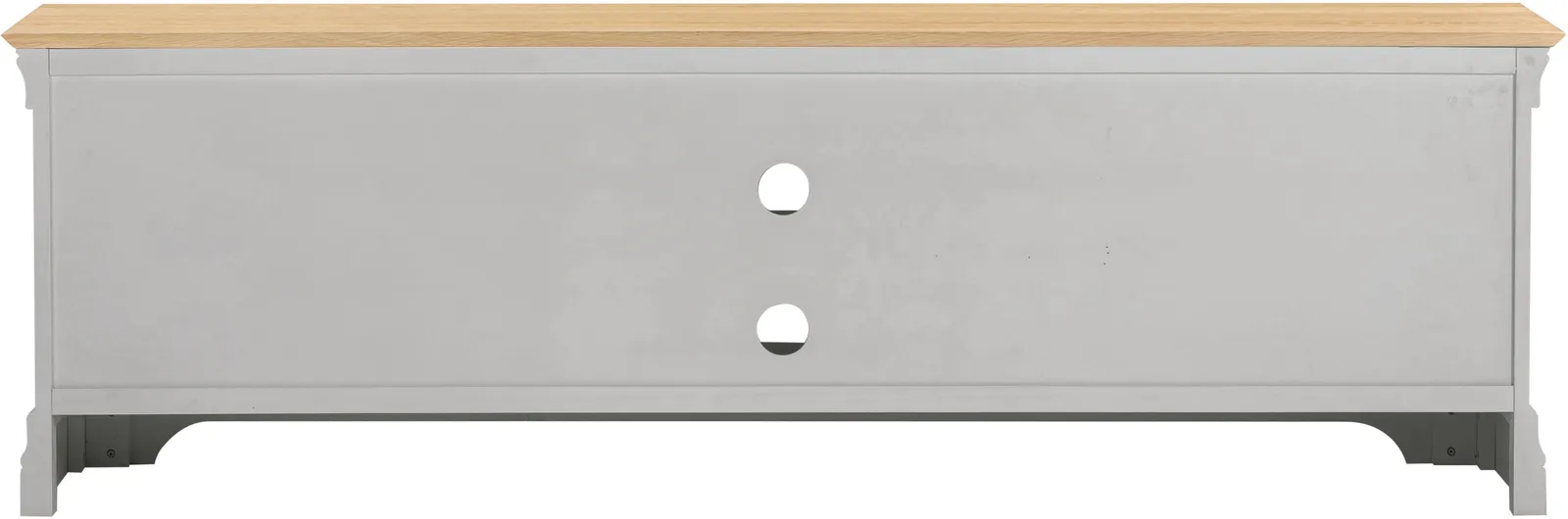 Seconique Bordeaux TV Stand (Fully Assembled) in Light Grey 6