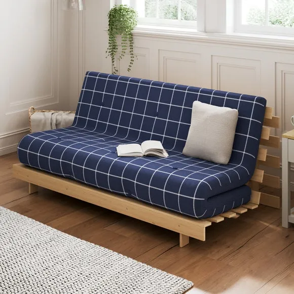 Mito Window Pane Check Double Futon 3