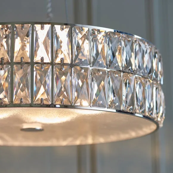 Vogue Crystal Armoury Integrated LED Hoop Ceiling Light 3