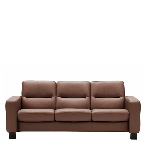 Stressless Wave Low Back 3 Seater Sofa Leather - Barker & Stonehouse