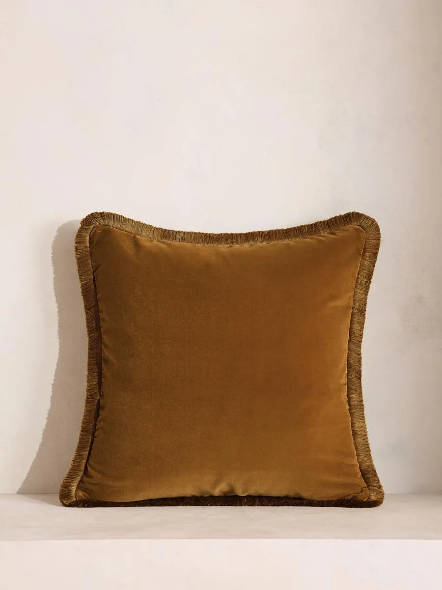 Margeaux Square Cushion, Mustard