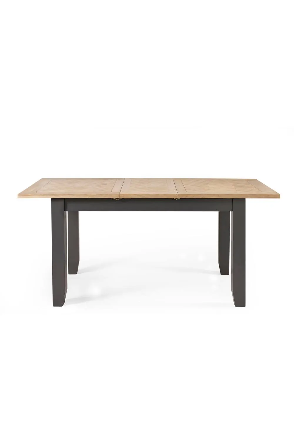 Julian Bowen Bordeaux Rectangular Extending 4-6 Seater Dining Table in Dark Grey 6