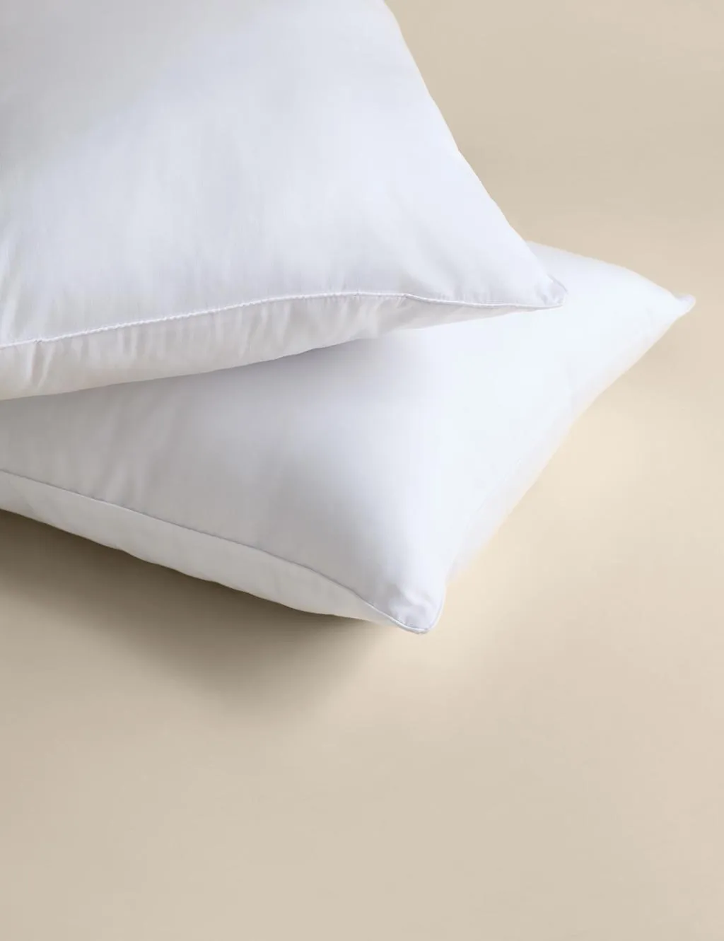 M&S 2 Pack Luxury Down Alternative Firm Pillows White