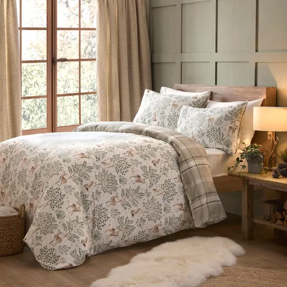 Forest Animals 100% Cotton Duvet Cover & Pillowcase Set 1