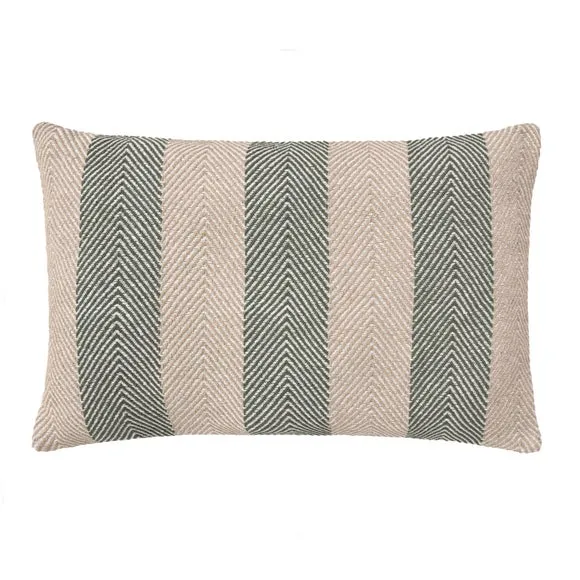 Jenson Herringbone Stripe Rectangle Cushion 3