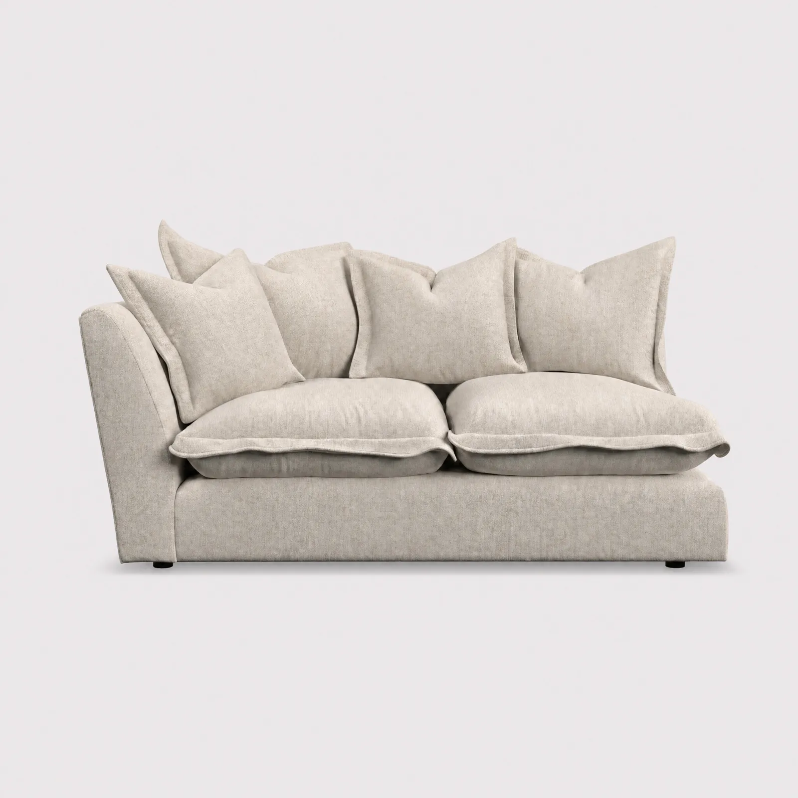 Odyssey 2 Seater With 1 Arm Left Modular Sofa, Neutral Fabric | Barker & Stonehouse 1