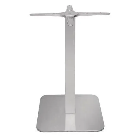 netfurniture Tablone Table Base Square Stainless Steel in Silver