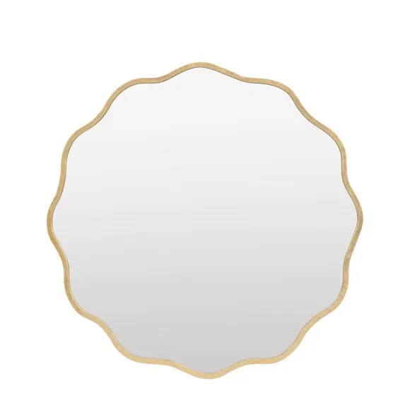 Eula Wavy Round Wall Mirror 3