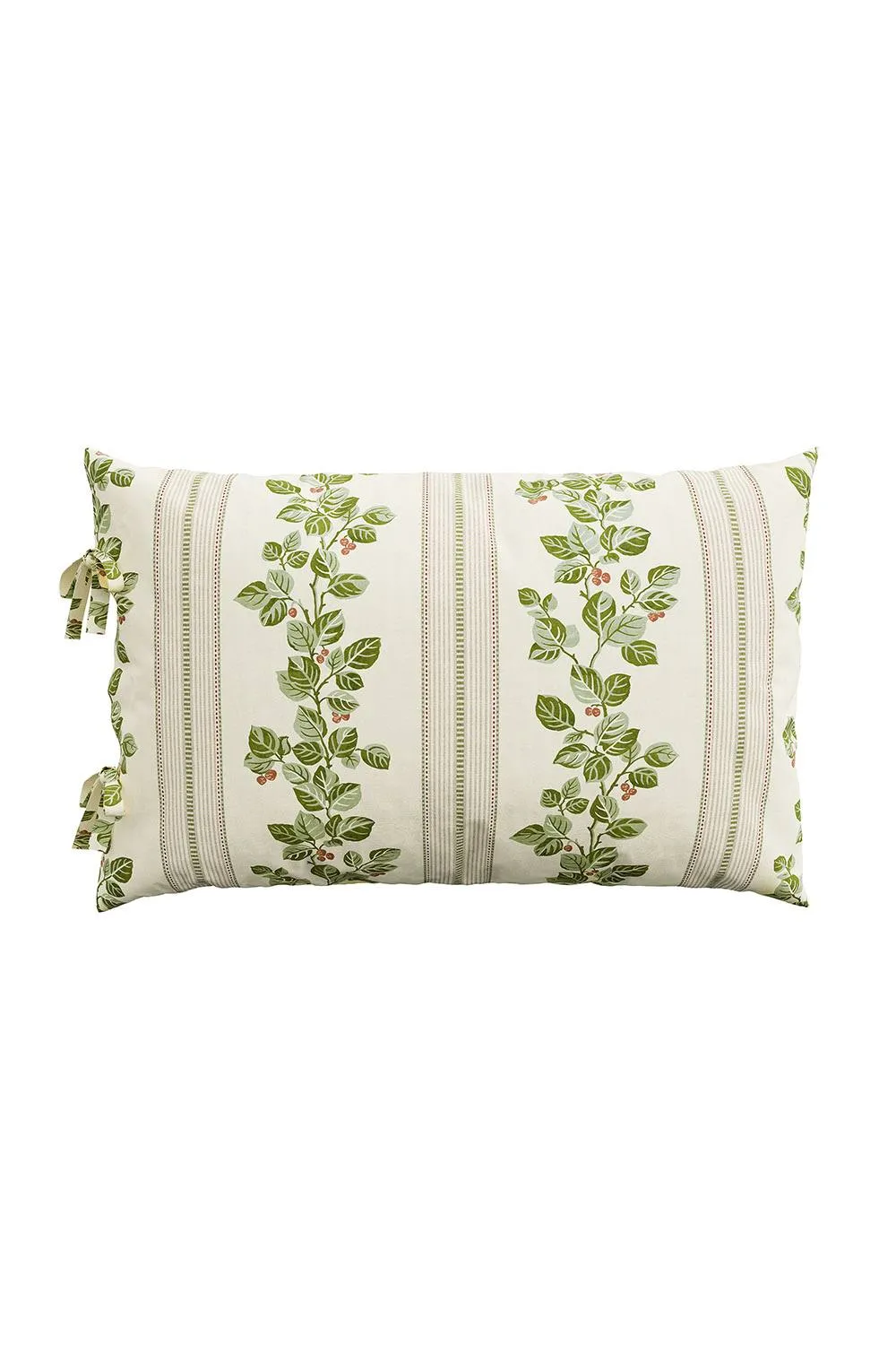 Sanderson 'Cobnut Stripe' Cotton Duvet Cover Set in Green 3