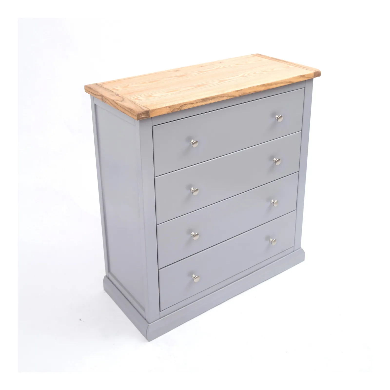 Cabinet Bits Rocca 4 Drawer Chest of Drawers Chrome Knob in Grey 3