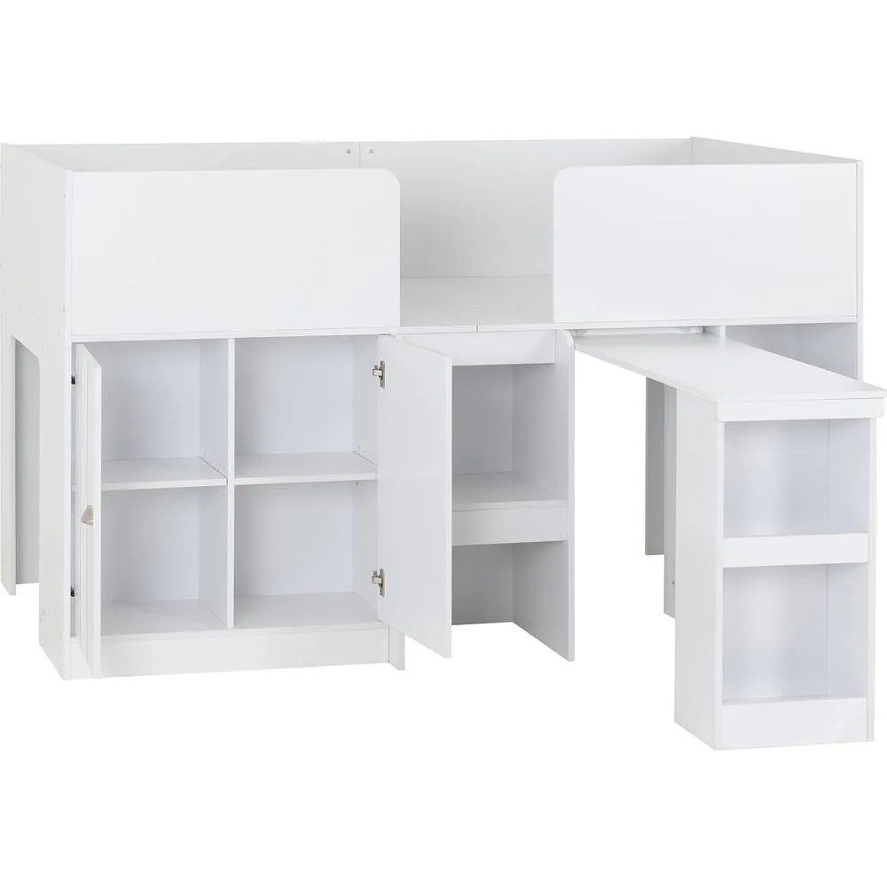 Seconique Orlando Study Bunk in White 4
