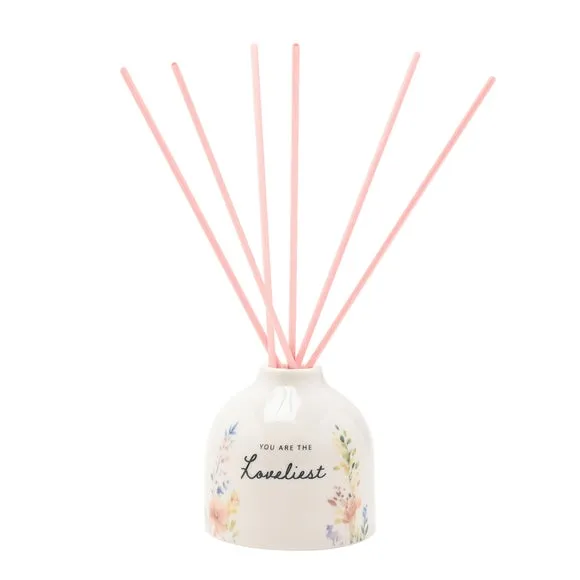 The Cottage Garden Ceramic Reed Diffuser Loveliest, Multi 3
