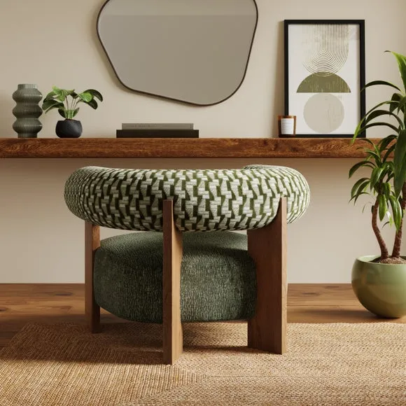Fallon Cut Velvet Accent Chair 2