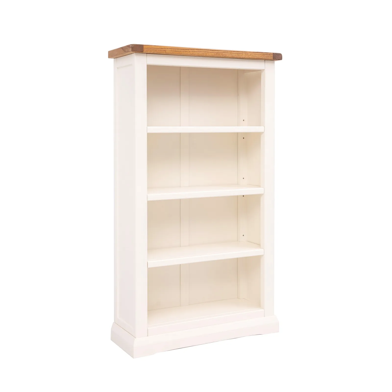 Cabinet Bits Bookcase with plinth 120x70x25cm in Off-White 2