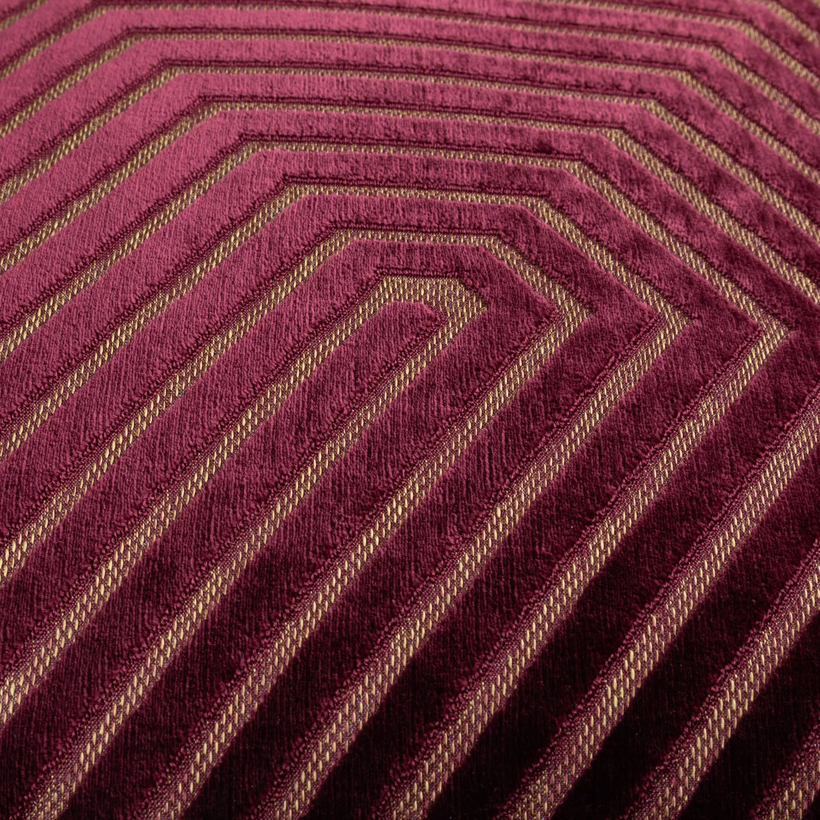 Paoletti Evoke Cut Velvet Cushion in Burgundy 5