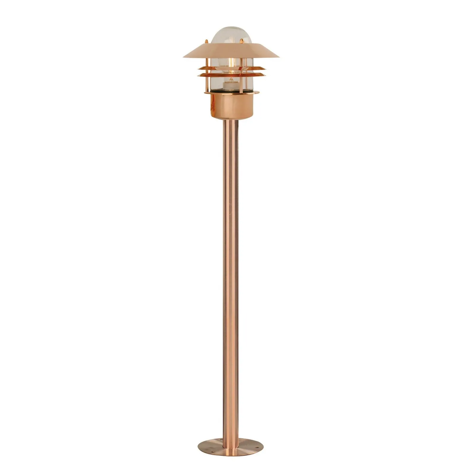 Nordlux Blok Outdoor Post Light Copper Copper Garden E27 IP54 Mains