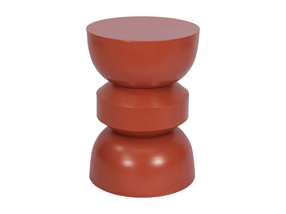 Vente-unique Metal Garden Side Table - Terracotta - TOQO By MYLIA 4