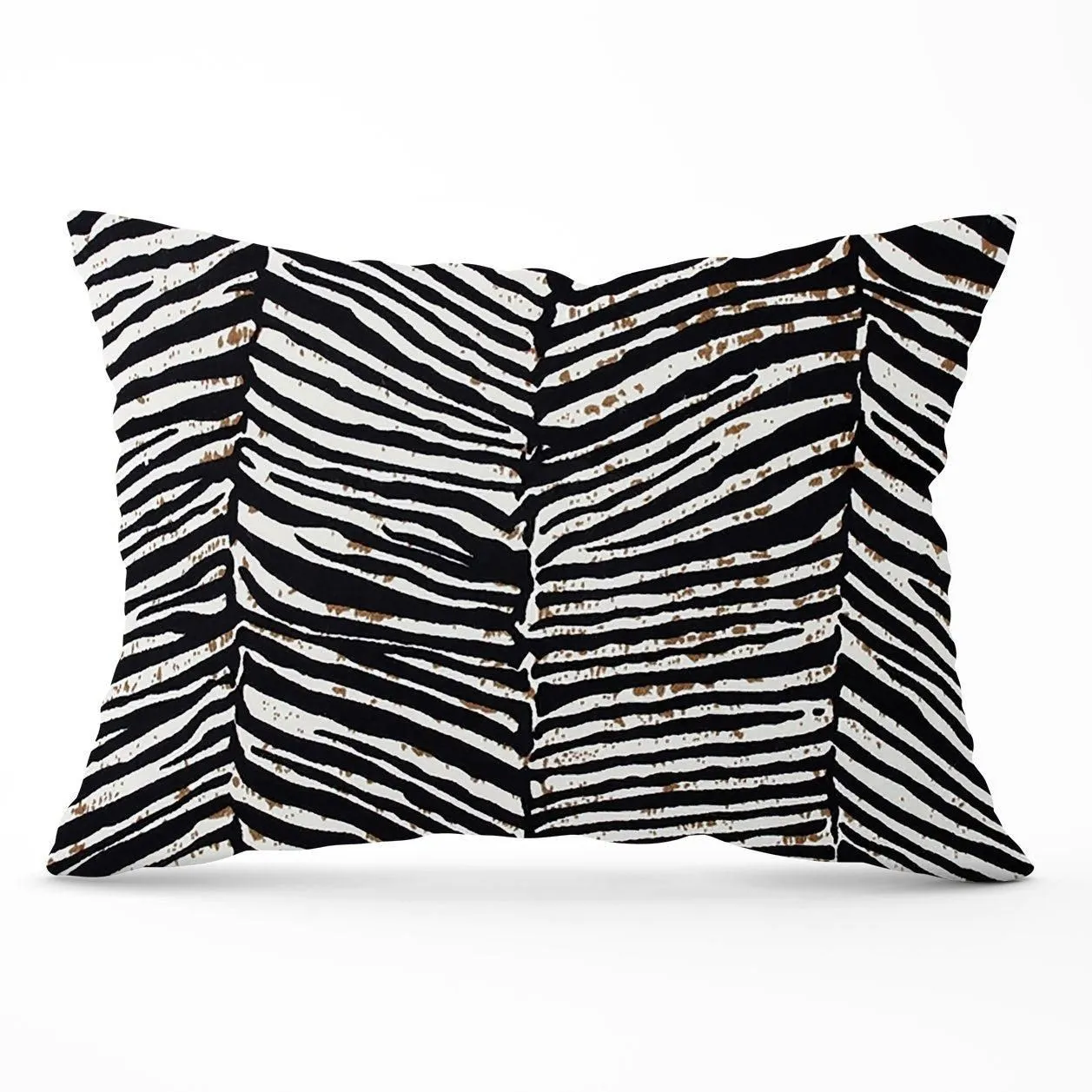 Warren Reed - Designer Zebra Pattern Cushions in Black