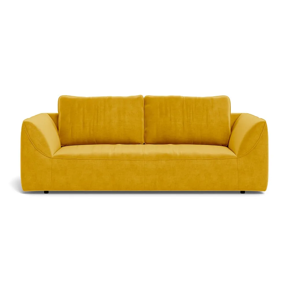 Heal's Morven 3 Seater Sofa Smart Luxe Velvet Canary