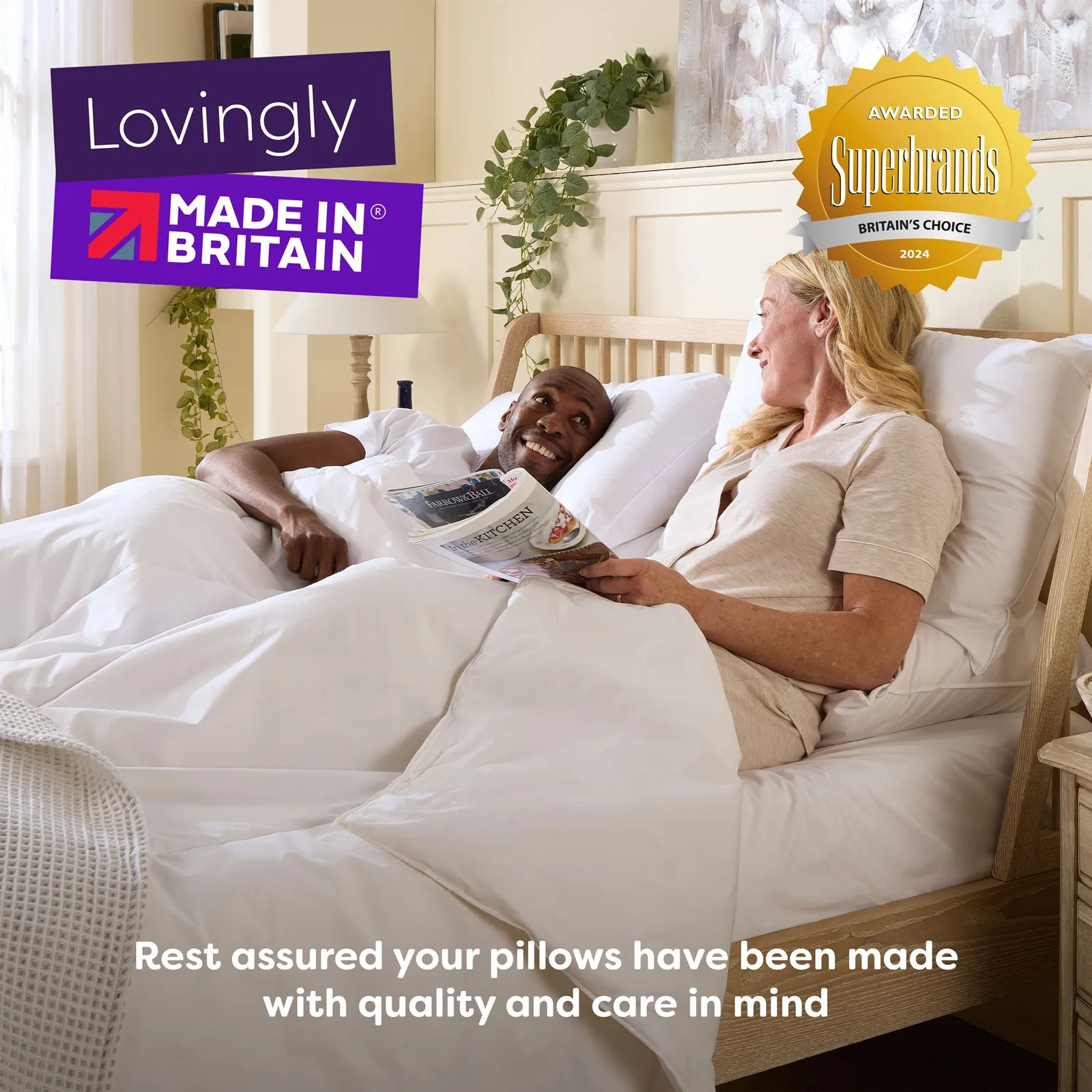 Slumberdown 4 Pack Made For You Two Medium & Firm Support Pillows in White 4