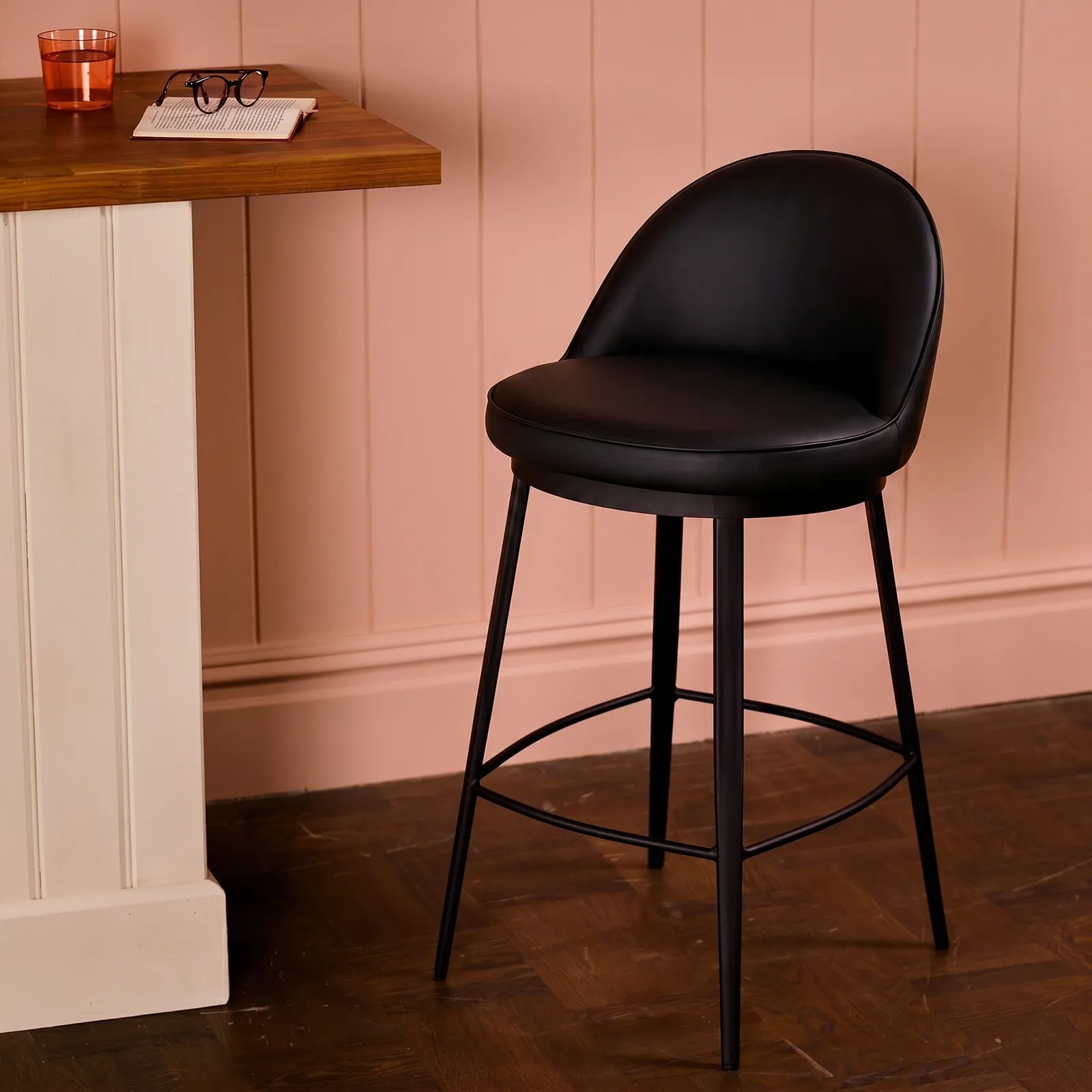 Quebec Counter Stool, Black | Barker & Stonehouse 3