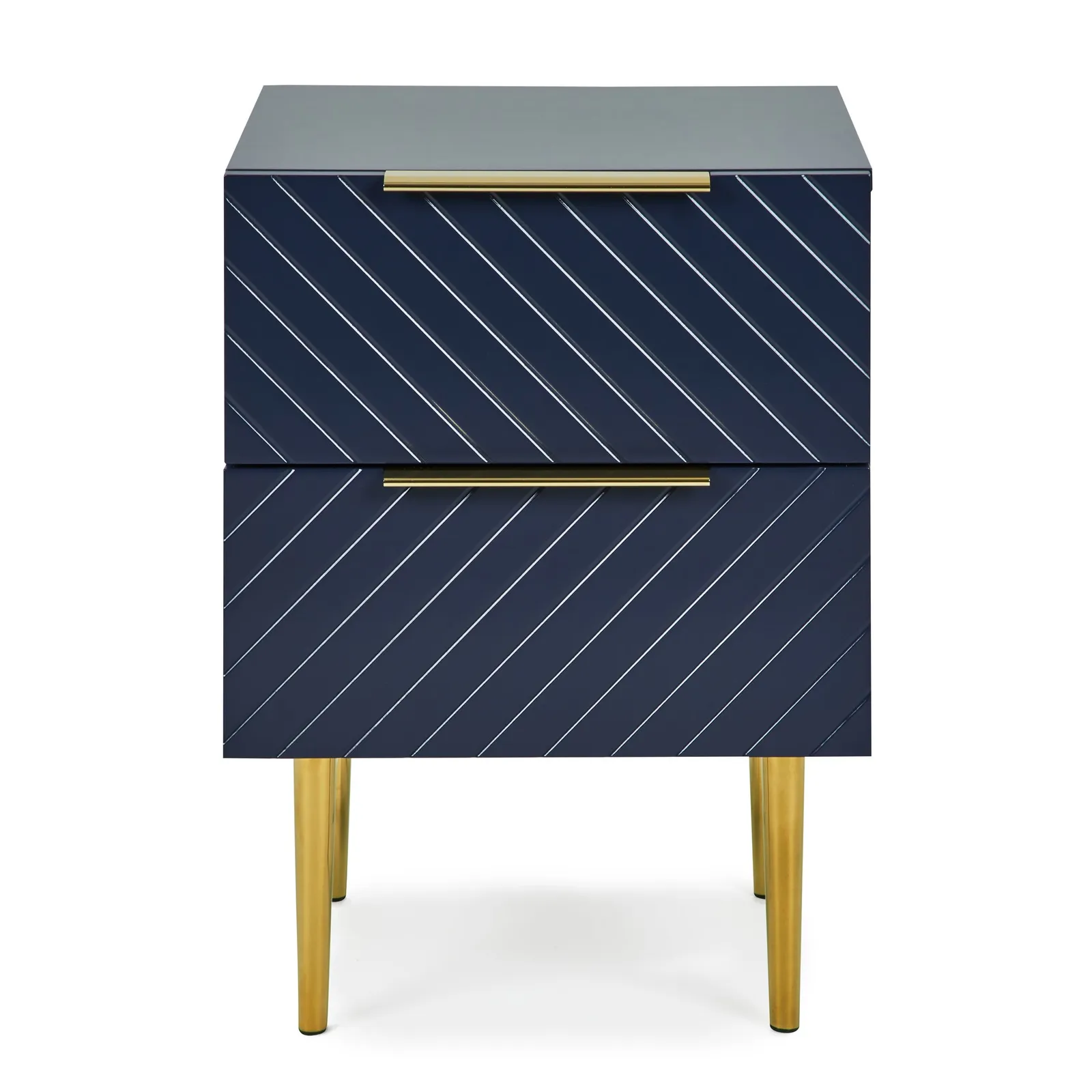 Maurice Navy Bedside Table Navy Blue