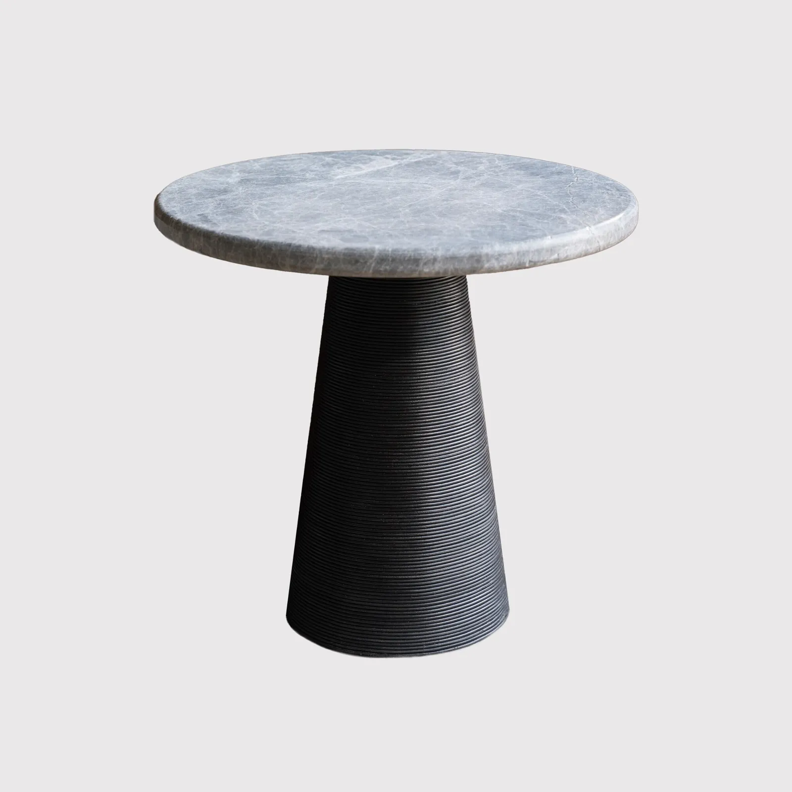 Timothy Oulton Bootlace Round Side Table 56Cm, Round Marble | Barker & Stonehouse