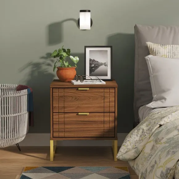 Darlton 2 Drawer Bedside Table 1