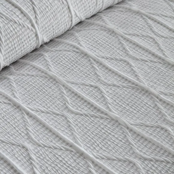 Serene Crinkle Stripe Duvet Cover & Pillowcase Set 2