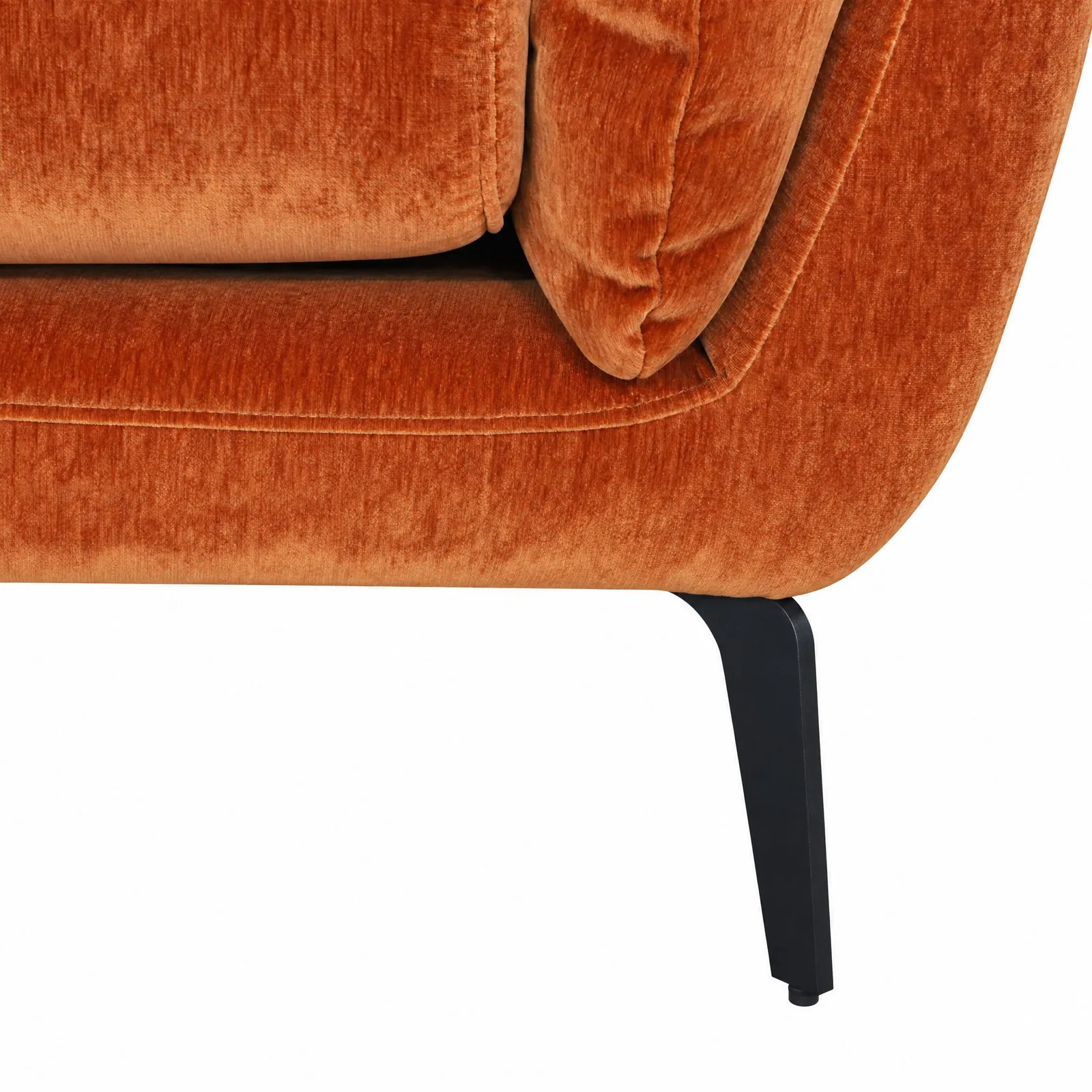 Boone 2 Seater Sofa, Orange Velvet | Barker & Stonehouse 6