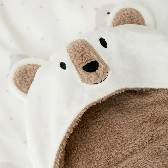 Catherine Lansfield Cosy Bear Kids Hooded Blanket 2