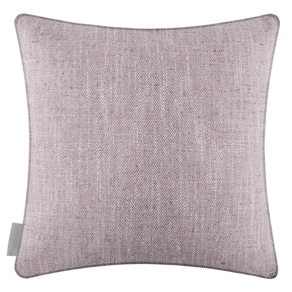 Voyage Maison Jedburgh Textured Woven Square Cushion in Lilac 3