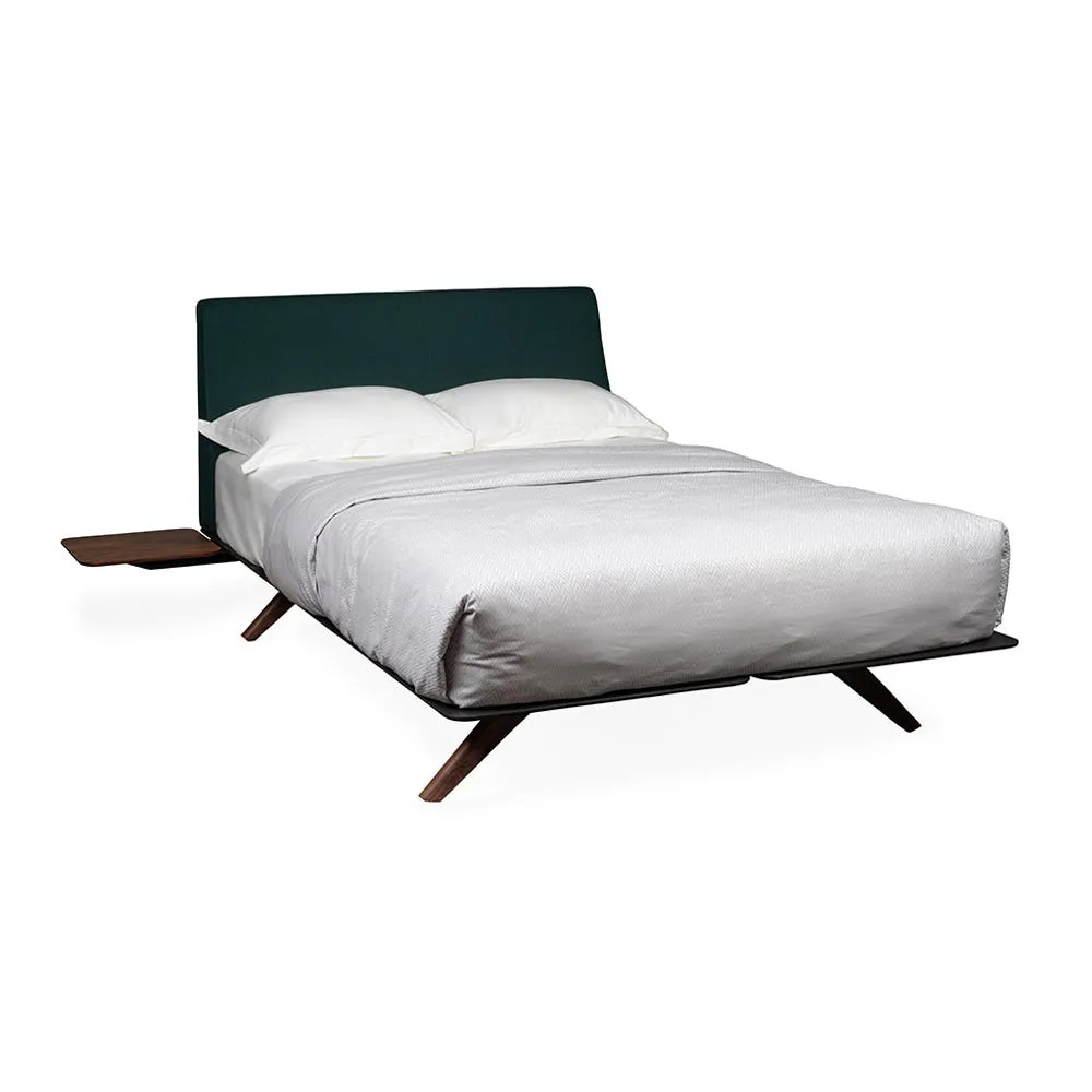 De La Espada Hepburn Bed King Vidar 3 1062 Green Walnut Base 2