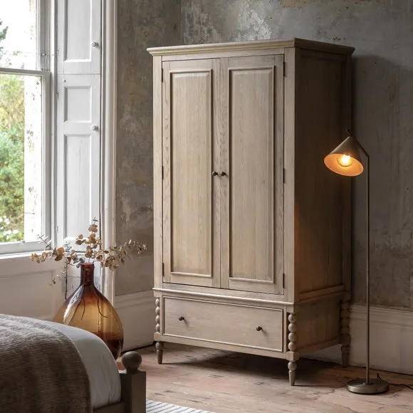 Cedar & Sage Boden 1 Drawer Double Wardrobe