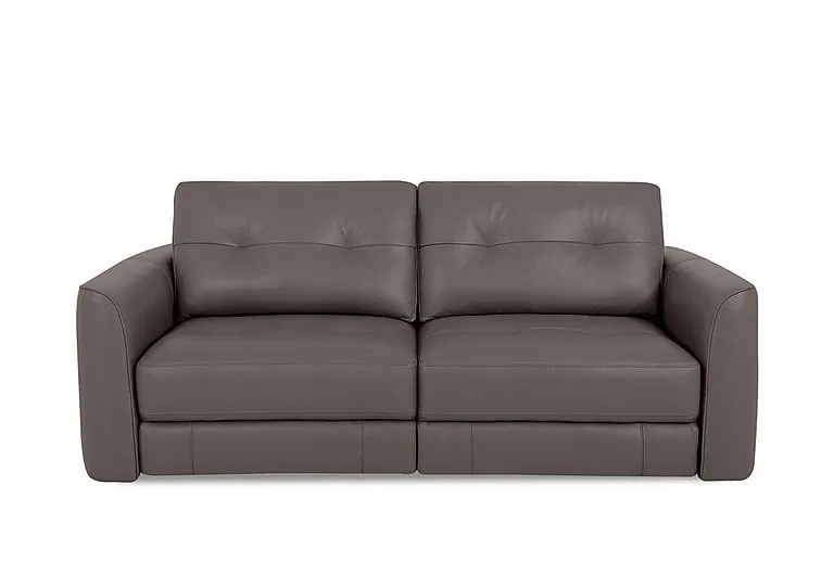 Drift 2.5 Seater Leather Power Glider Sofa - BV Elephant - Sofas and Armchairs - In Time for Christmas