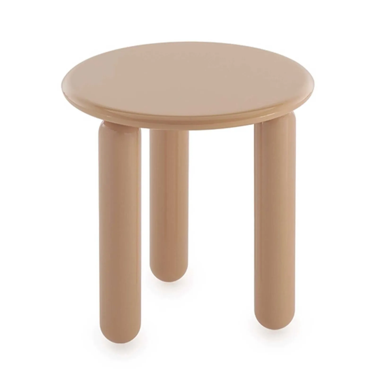 Kartell Undique Mas Side Table 48X48X51 Powder, Round, Neutral Wood | Barker & Stonehouse 4