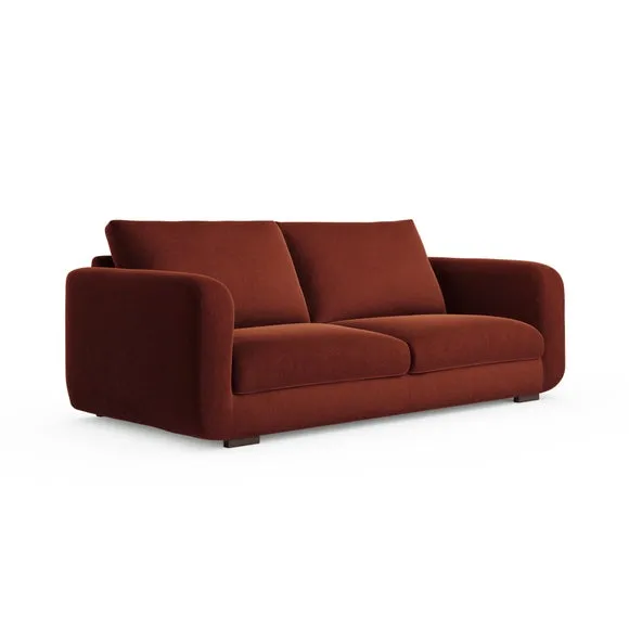 Luca Matte Soft Velvet 4 Seater Sofa 6