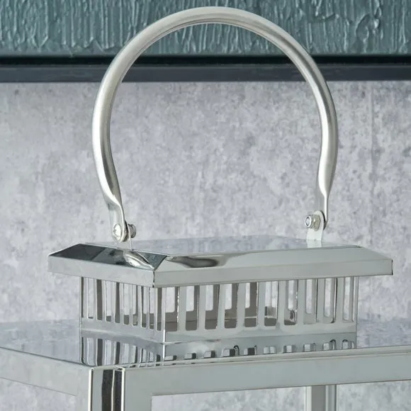 Metal & Glass Rectangular Lantern 2