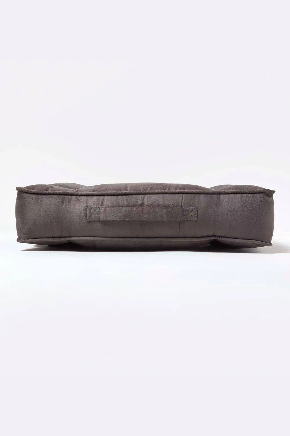 Homescapes Faux Suede Coccyx Cushion in Grey 5