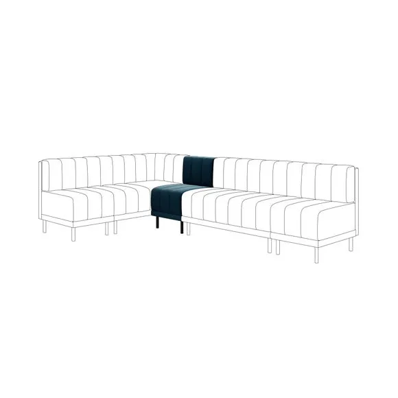 Amali Small Dining Bench, Matte Plush Velvet