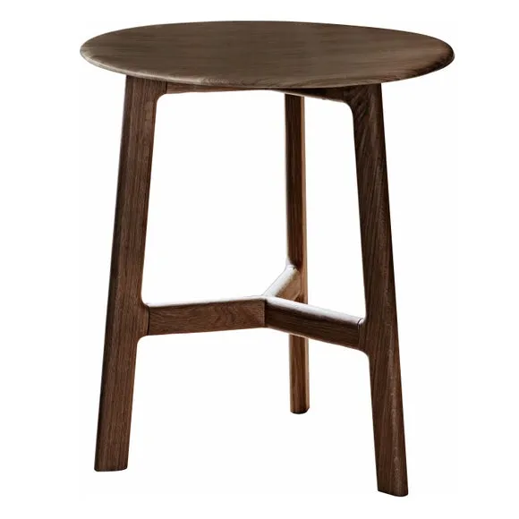 Return - Mabie Walnut Round Side Table 2
