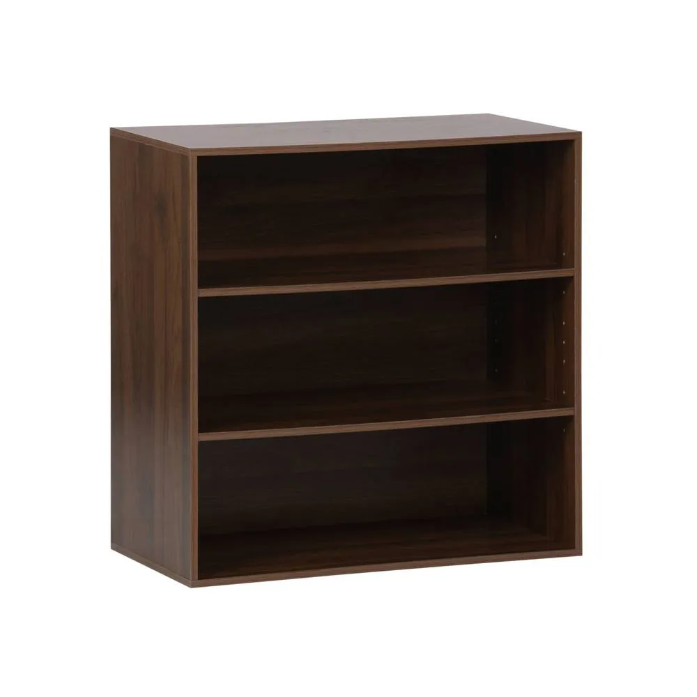 sweeek Shelf, library, wood decor storage module 2 shelves in Dark Brown 2