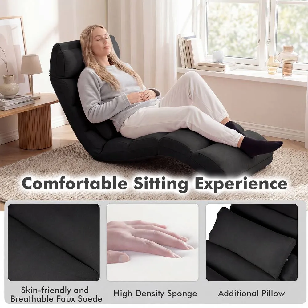 Costway Ergonomic Swivel Mesh Office Chair with Footrest in Black 4