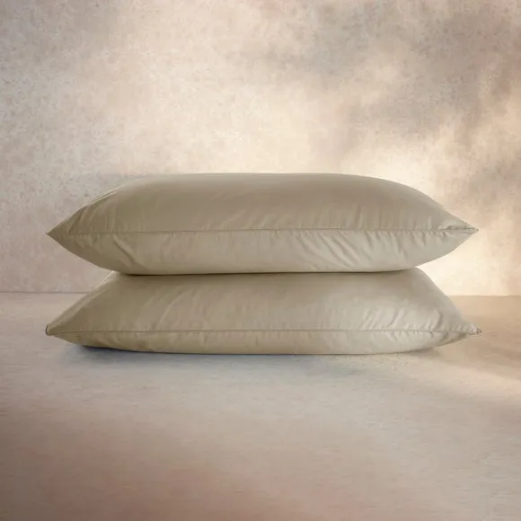 100% Egyptian Cotton 220 Thread Count Standard Pillowcase Pair 5